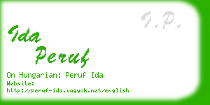 ida peruf business card